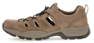 '0138.13.02' men's walking semi closed sandal - brown