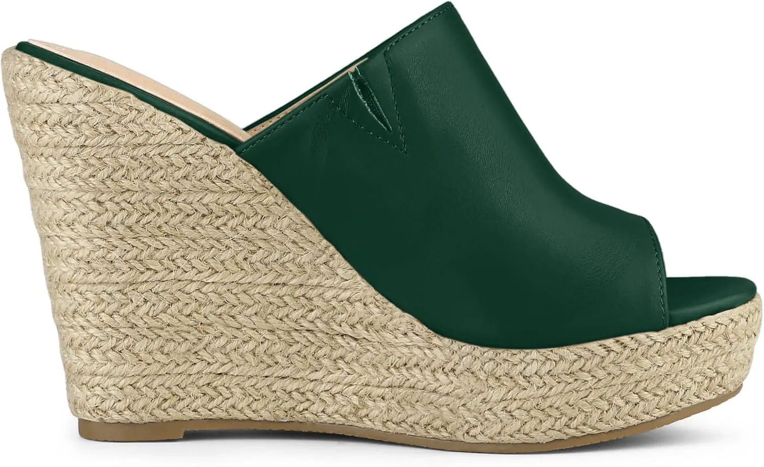 Allegra K Women's Slip on Platform Sandals Espadrilles Wedges Slides Mules