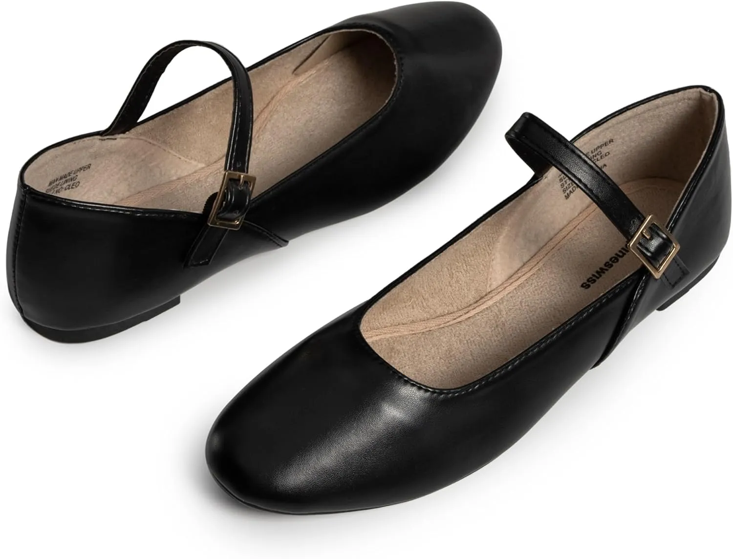 Alpine Swiss Cleo Womens Ballet Mary Jane Flats Dressy Round Toe Comfort Shoe