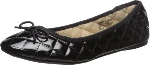 Alpine Swiss Women’s Aster Ballet Flats | Patent Leather Slip-On Shoes | Quilted Pillow Stitch | Rounded Toe | Everyday Comfortable Fashion Footwear