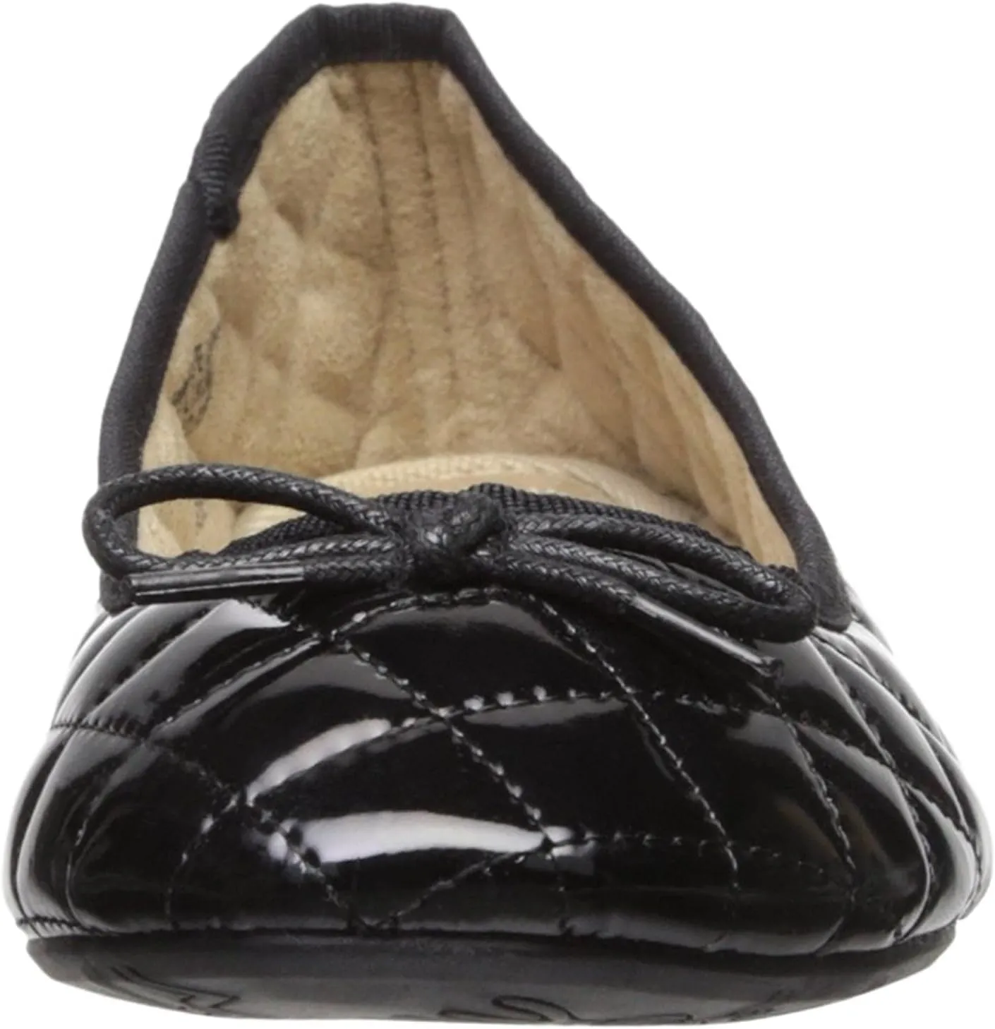 Alpine Swiss Women’s Aster Ballet Flats | Patent Leather Slip-On Shoes | Quilted Pillow Stitch | Rounded Toe | Everyday Comfortable Fashion Footwear