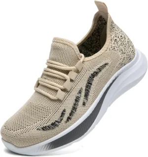 Bernal Walking Running Shoes for Women Mesh Upper Lightweight Casual Comfortable Shoes for Gym Travel Running Work