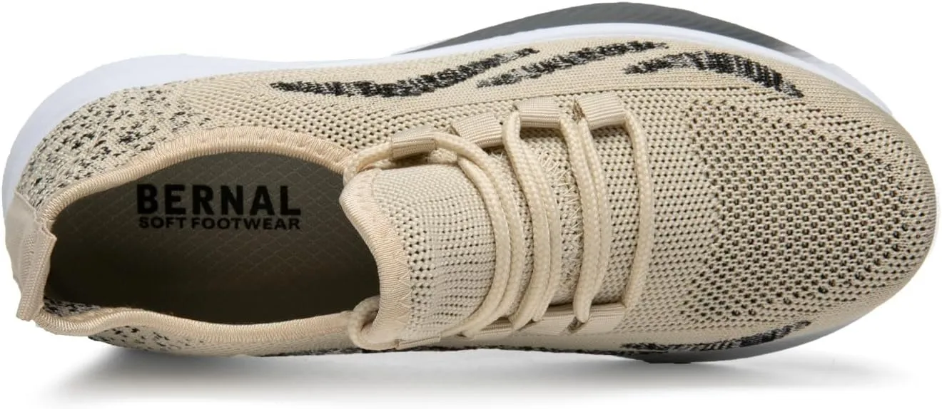 Bernal Walking Running Shoes for Women Mesh Upper Lightweight Casual Comfortable Shoes for Gym Travel Running Work