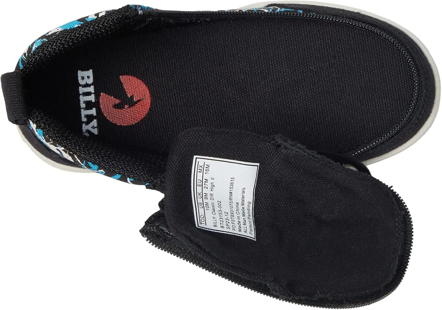 BILLY Footwear Kids Classic DR High II High Tops for Toddlers – Canvas Upper – Lace-Up Closure – TPR Outsole