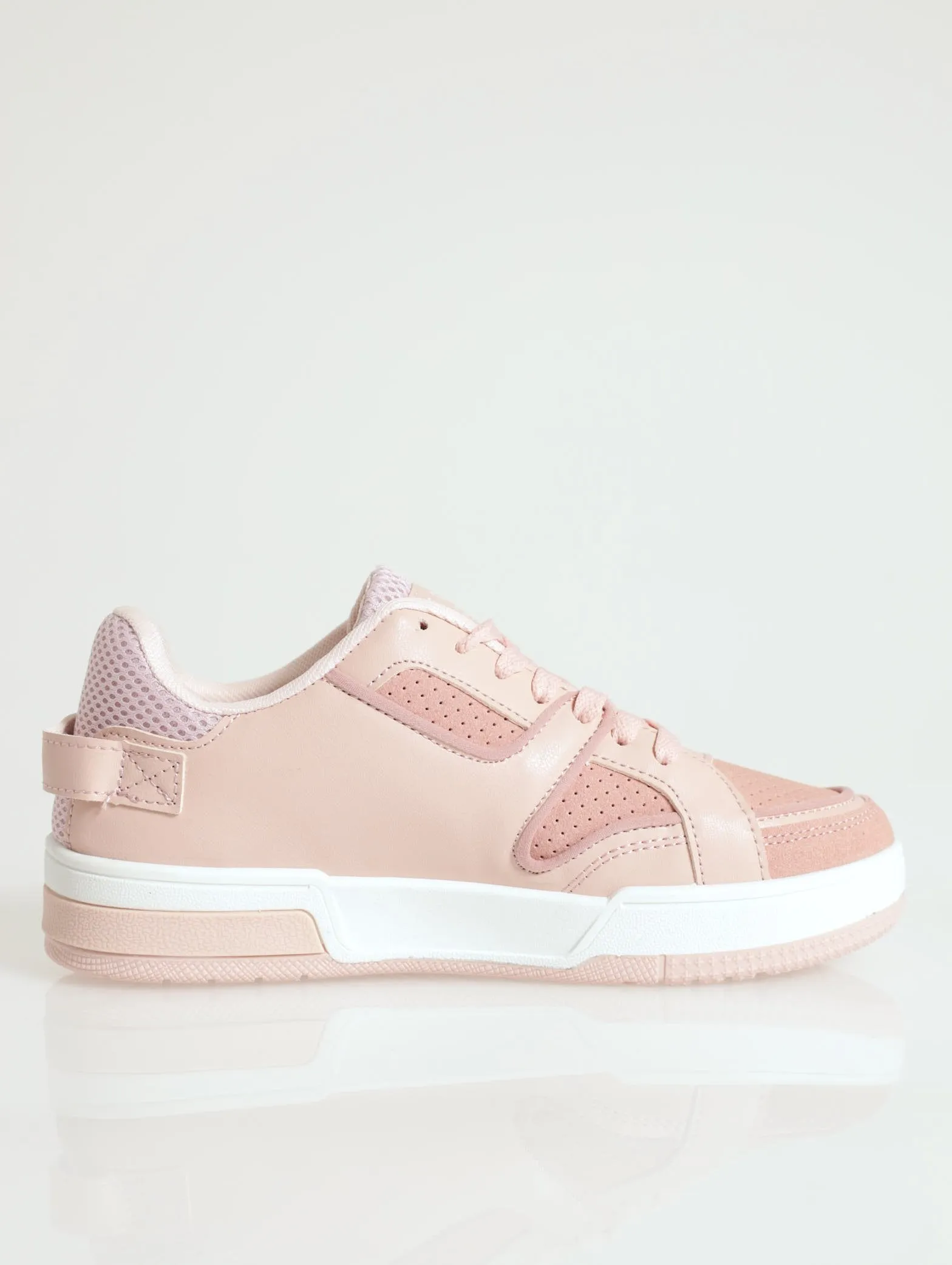 Briggs Panel Lace Up Sneaker - Dusty Rose