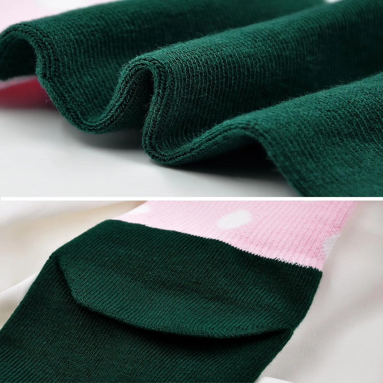 CaiDieNu Womens Toe Socks Cotton Crew Five Finger Socks Girls Colorful Stripe Socks for Running Athletic 4/5 Pairs