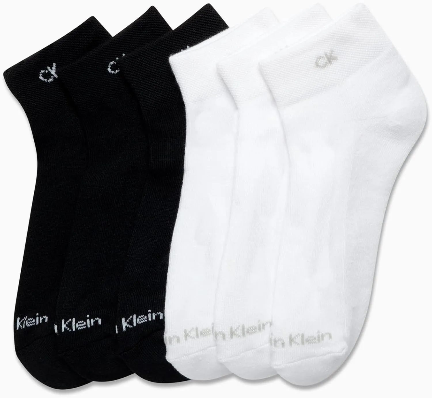 Calvin Klein Womens Quarter Socks - 6 Pack Athletic Performance Cushioned Running Workout Ankle Socks for Women (Sizes: 4-10)