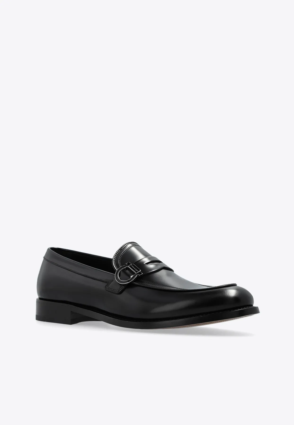 Canada Gancini Leather Penny Loafers