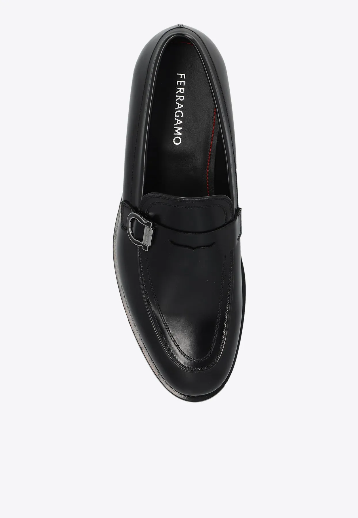 Canada Gancini Leather Penny Loafers
