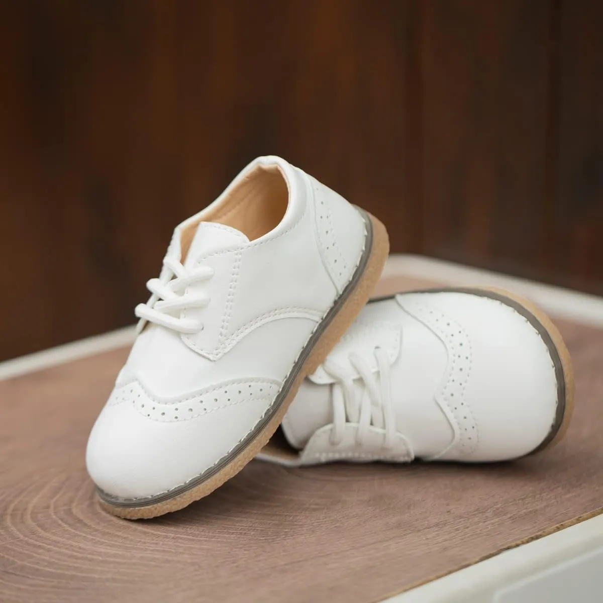 Casazoe Boys Girls Oxford Wedding Dress Shoes Classic School Uniform Flats Formal Casual Loafer for Toddler Little Kid