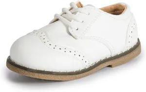 Casazoe Boys Girls Oxford Wedding Dress Shoes Classic School Uniform Flats Formal Casual Loafer for Toddler Little Kid
