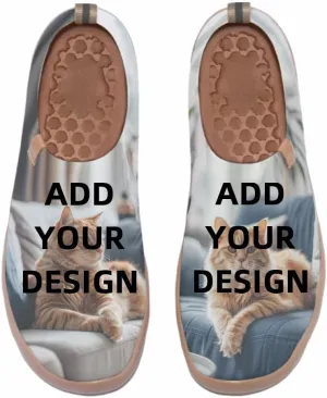 Casual Slip On Loafers for Women Art Painted Travel Shoes Lightweight Comfort Knitted Walking Sneakers