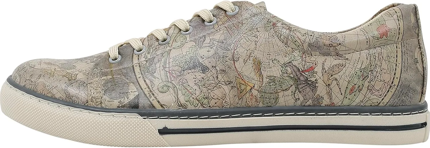 Casual Sneakers for Men - Vegan Leather and Unique Design Walking Sneakers for Men