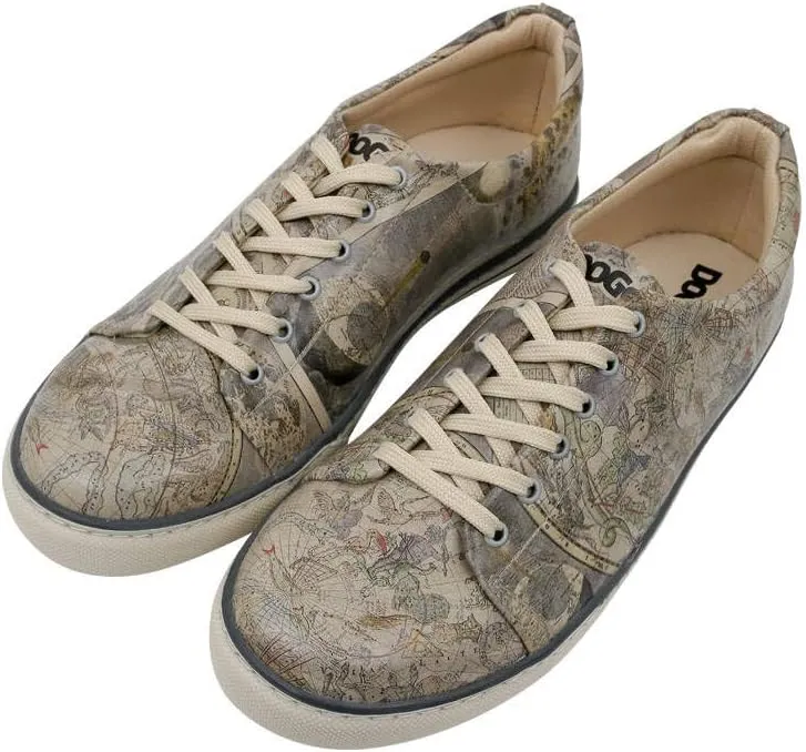 Casual Sneakers for Men - Vegan Leather and Unique Design Walking Sneakers for Men