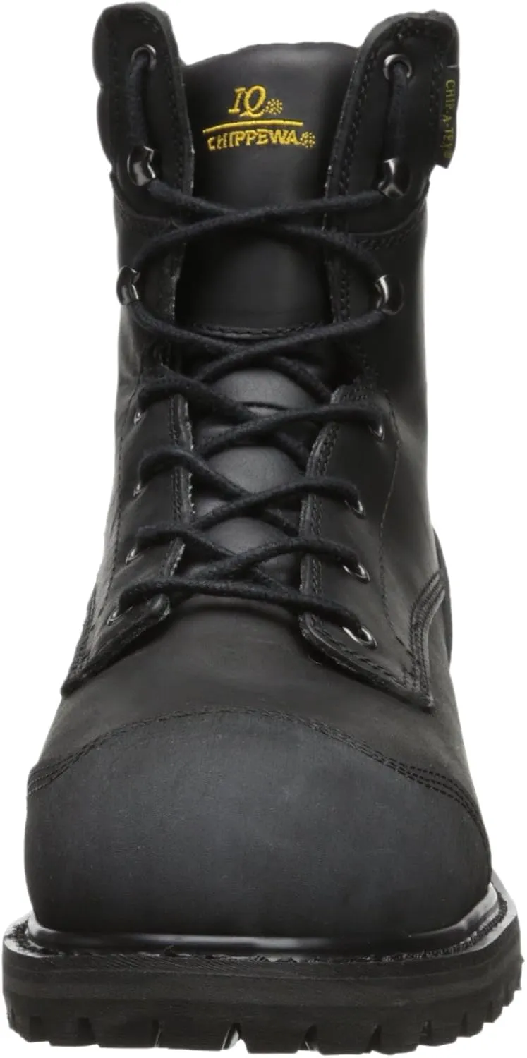 Chippewa Men's Black Oiled Waterproof Insulated Composition Rubber Toe Boot