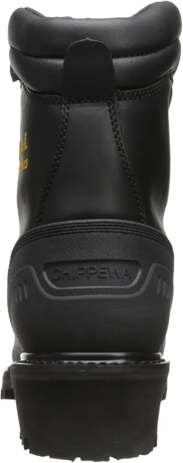 Chippewa Men's Black Oiled Waterproof Insulated Composition Rubber Toe Boot