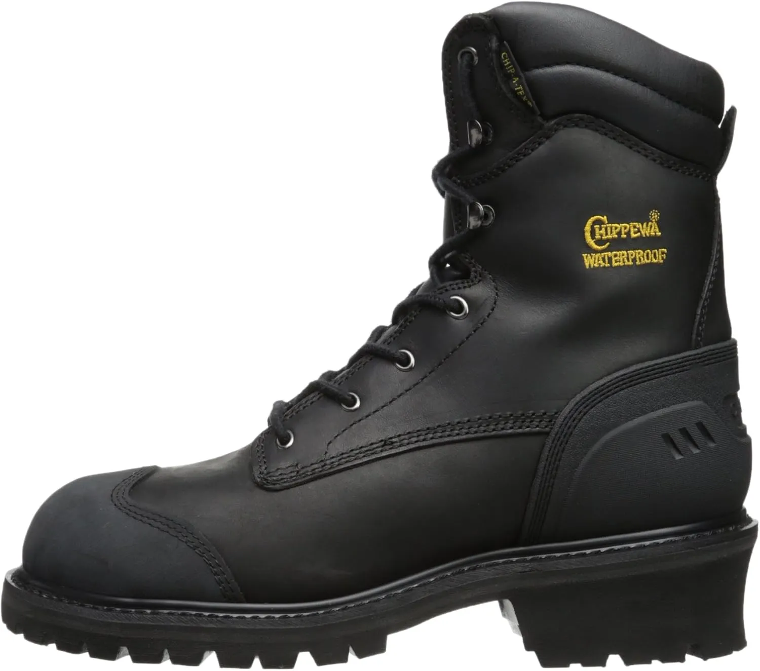 Chippewa Men's Black Oiled Waterproof Insulated Composition Rubber Toe Boot