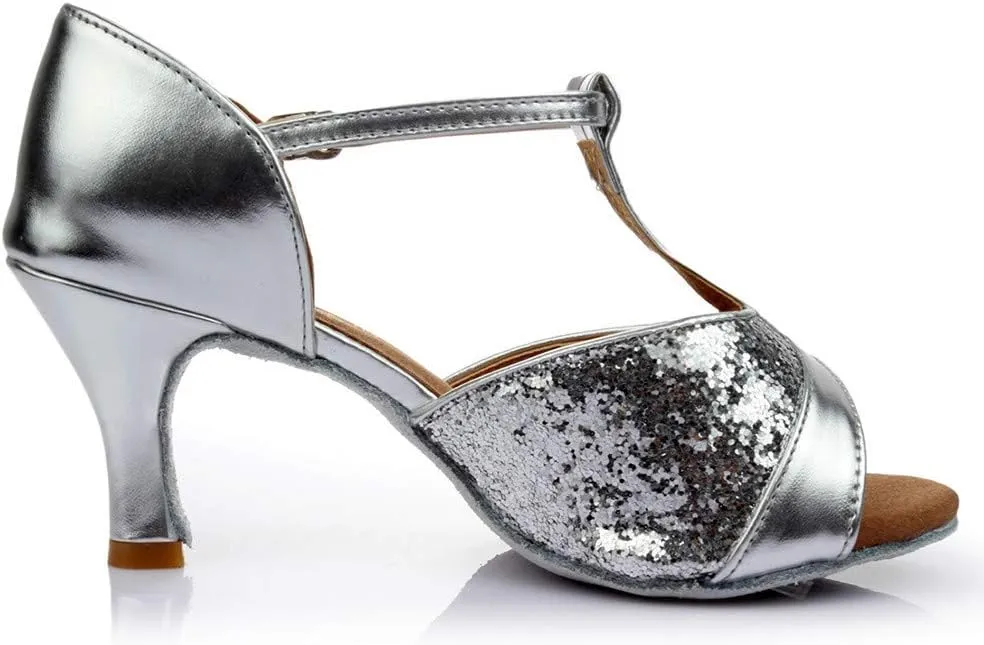 Chunky Heel Sandals for Women Open Toe Strappy Ankle Strap Square Toe Comfortable Shoes