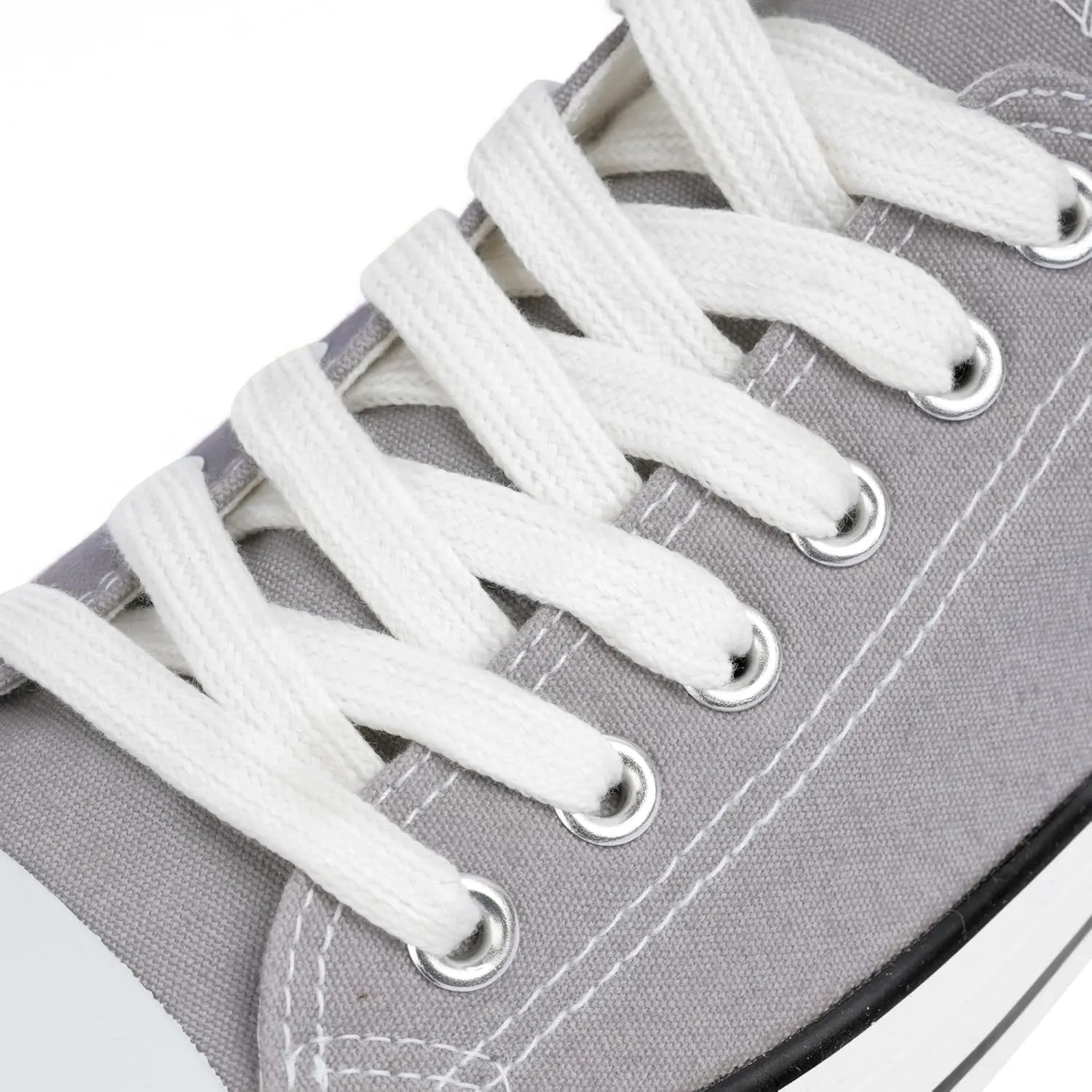 Colgo Women's Canvas Shoes, Lace-Up Low-Top Comfortable Breathable Sneakers for Women, Non-Slip Fashion Flats