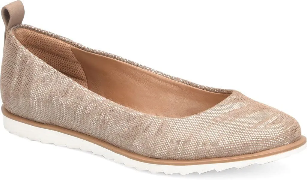 Comfortiva Ronah - Flats for Women - Rounded Toe - Microfiber Lining - Leather Uppers - Sporty Sawtooth Sole