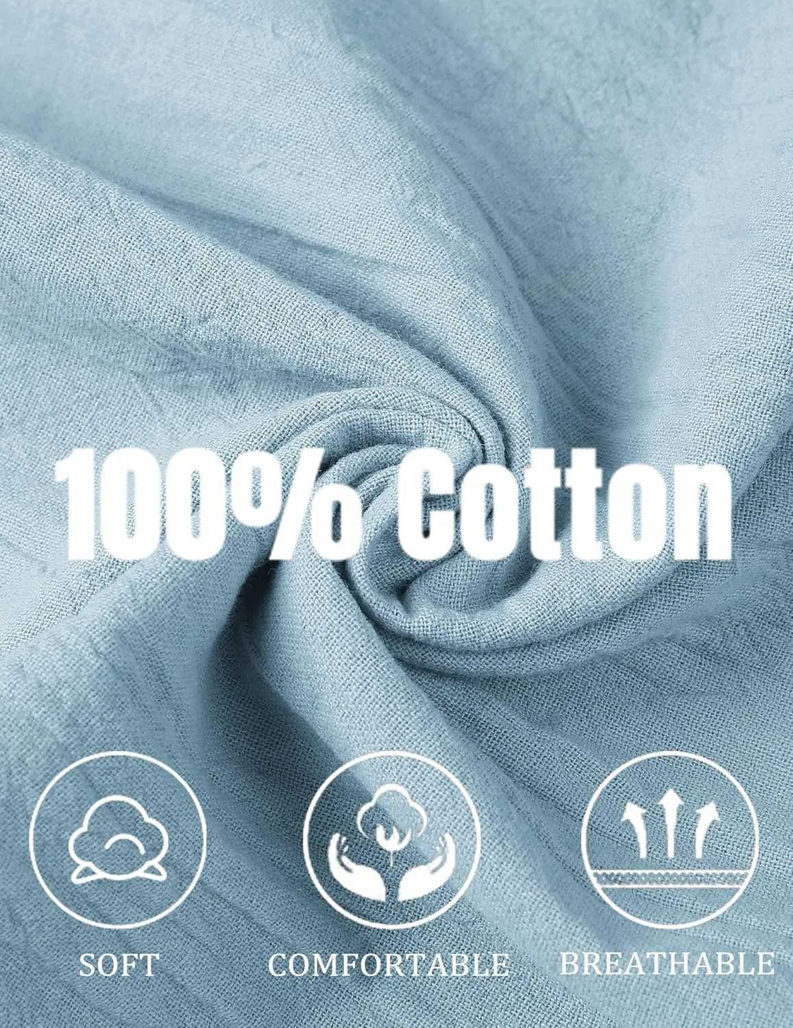 COOFANDY Men's Cotton Linen Pants Casual Harem Pants Elastic Waist Beach Boho Yoga Trousers