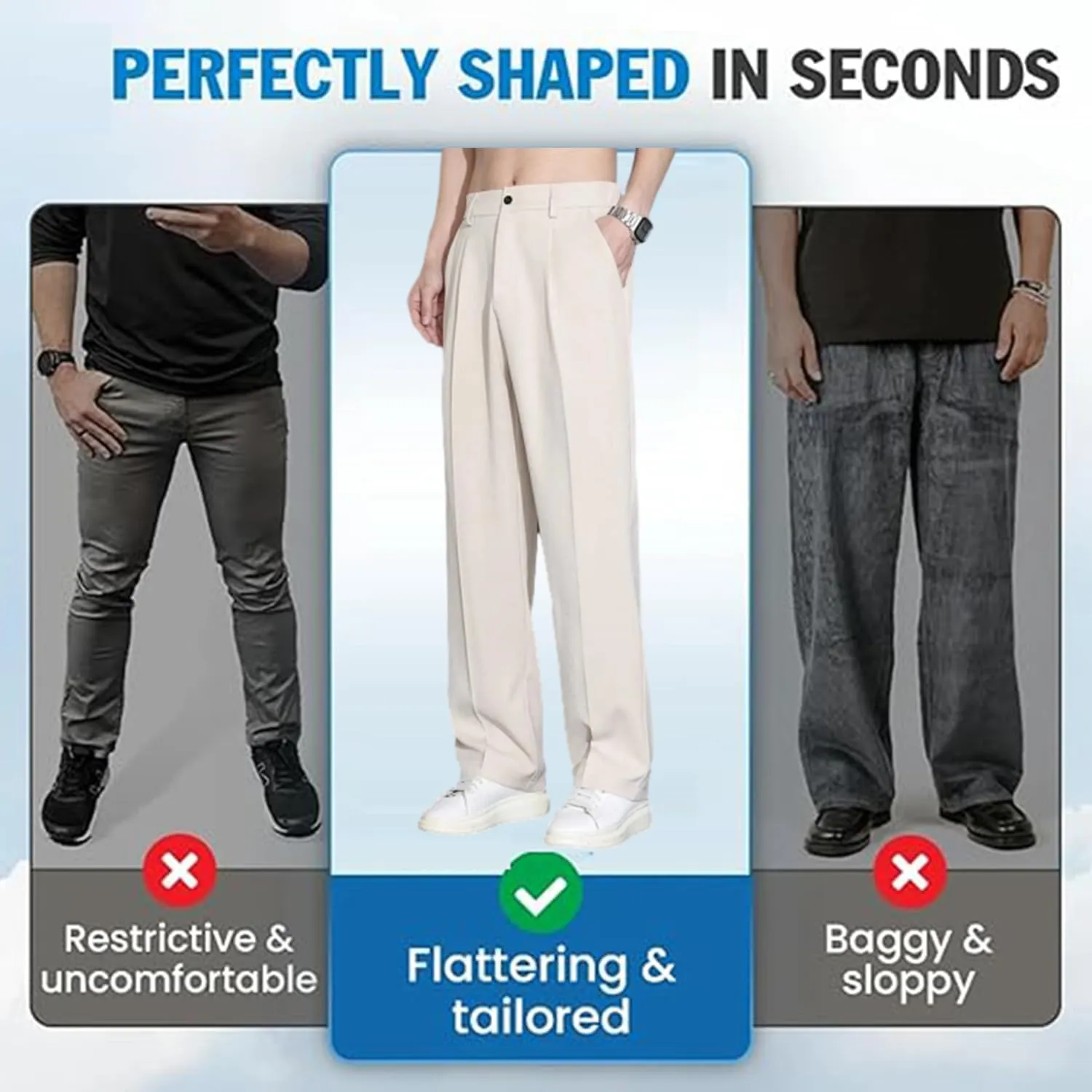 Denim Black Pants for Men, Denimblack Pants for Men, Easemotions Ice Silk Comfort Everyday Pant