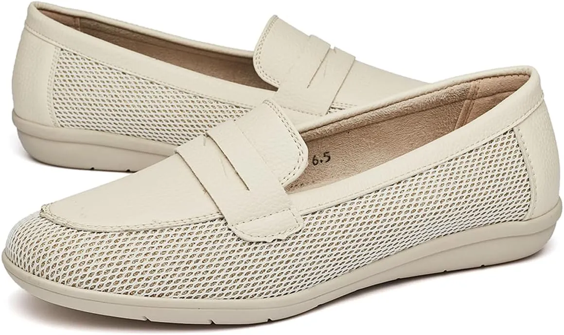 DeYashopin Women's Flats Shoes Non-Slip Ballet Shoes for Dressy Occasions,Walking and Driving Lightweight & Flexible for Comfort