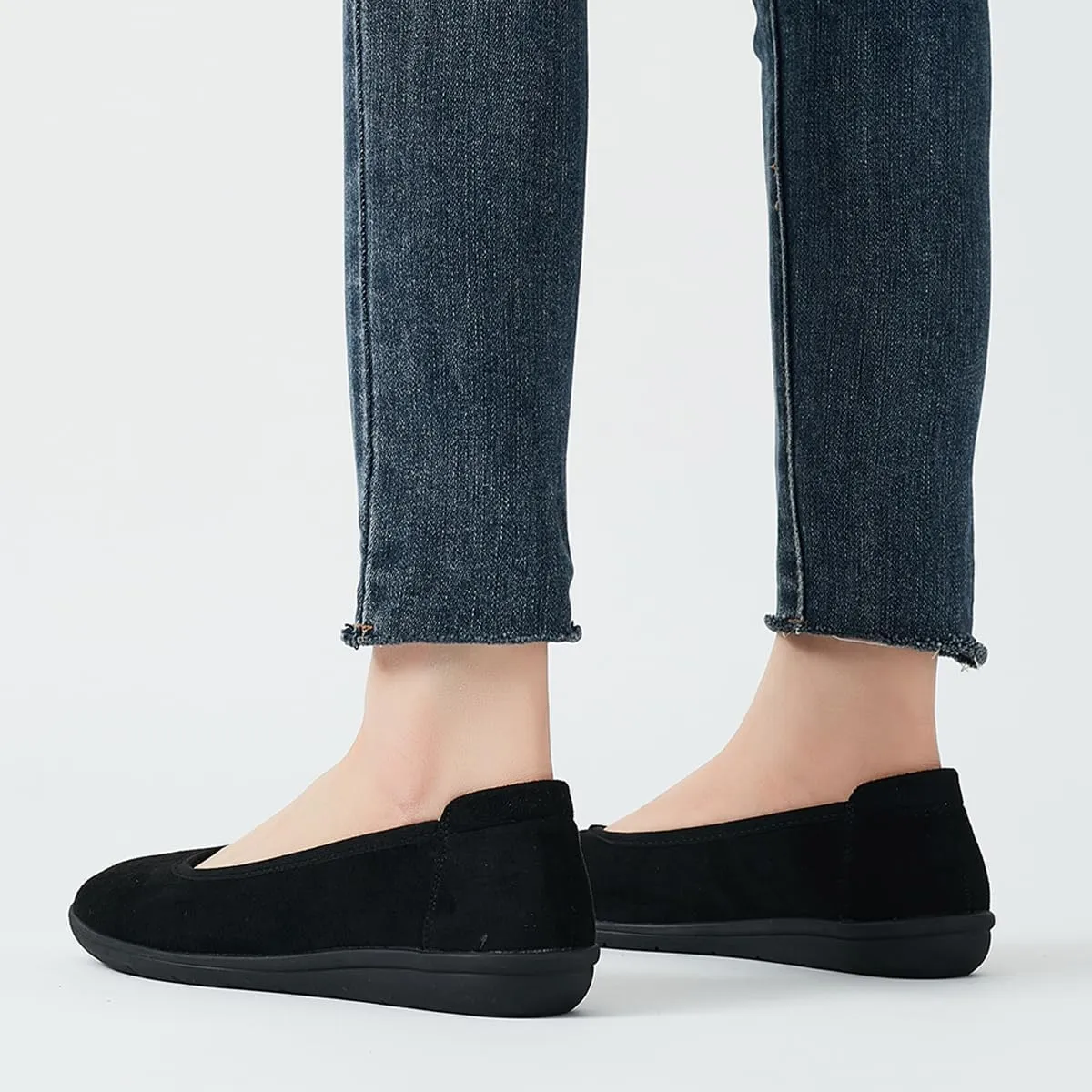 DeYashopin Women's Flats Shoes Non-Slip Ballet Shoes for Dressy Occasions,Walking and Driving Lightweight & Flexible for Comfort