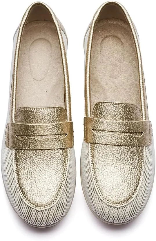 DeYashopin Women's Flats Shoes Non-Slip Ballet Shoes for Dressy Occasions,Walking and Driving Lightweight & Flexible for Comfort