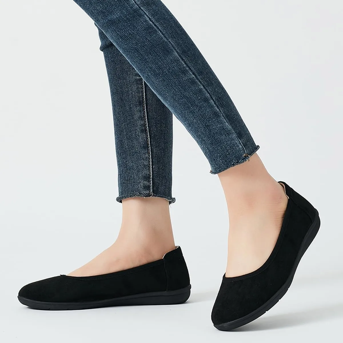 DeYashopin Women's Flats Shoes Non-Slip Ballet Shoes for Dressy Occasions,Walking and Driving Lightweight & Flexible for Comfort