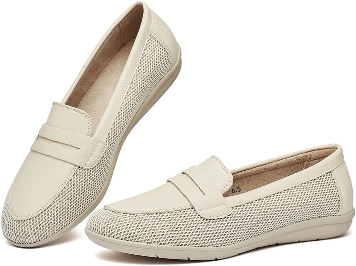 DeYashopin Women's Flats Shoes Non-Slip Ballet Shoes for Dressy Occasions,Walking and Driving Lightweight & Flexible for Comfort