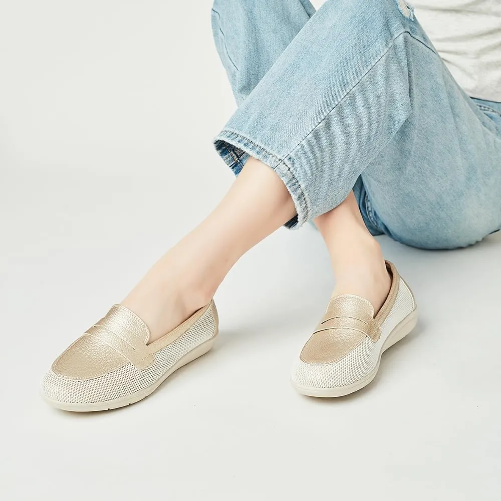 DeYashopin Women's Flats Shoes Non-Slip Ballet Shoes for Dressy Occasions,Walking and Driving Lightweight & Flexible for Comfort