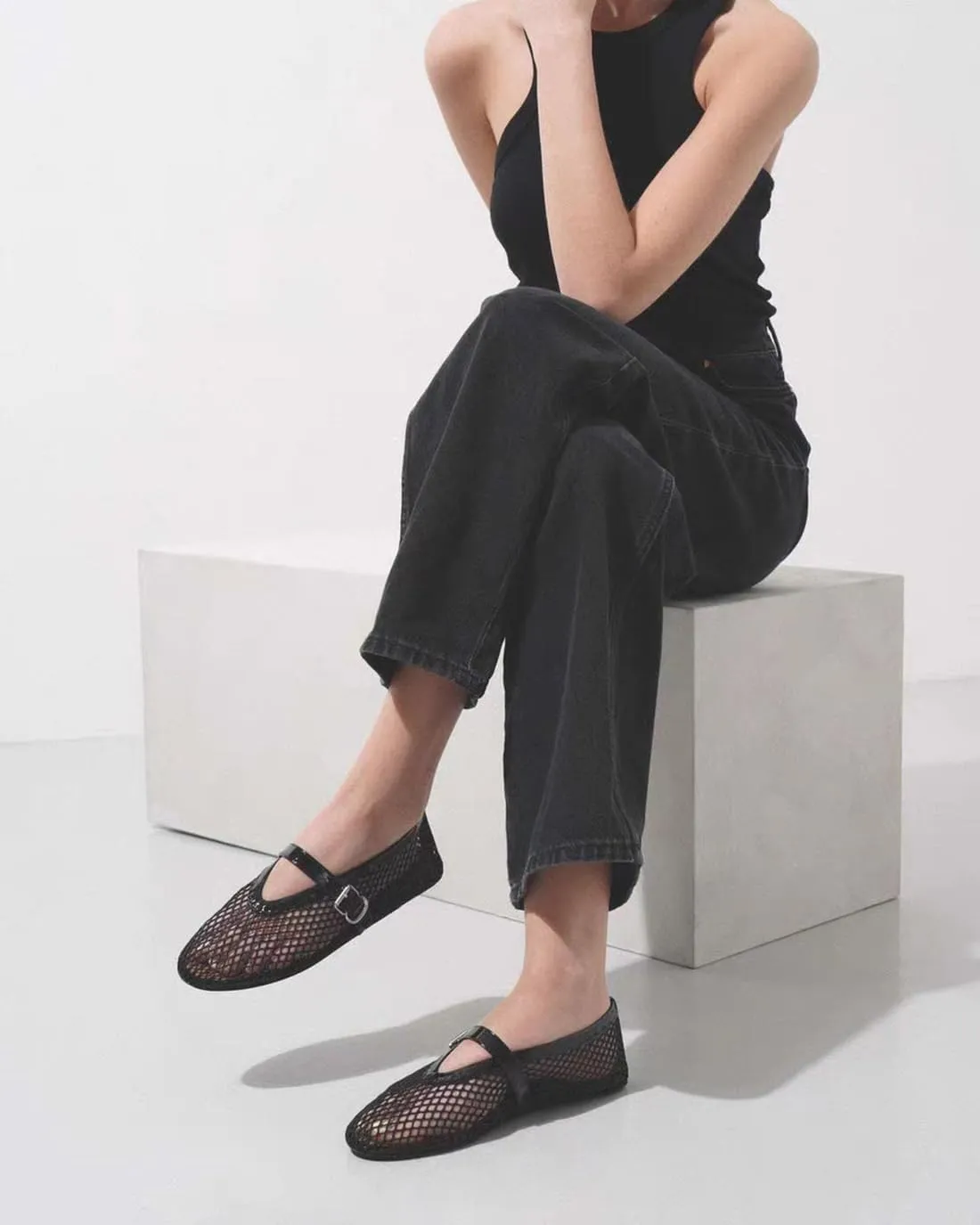 Divanne Ballet Flats for Women, Leopard Ballerina Shoes Crystal-Embellished Mary Jane Flats Mesh Flat Shoes