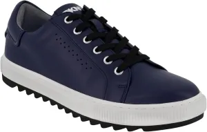 DKNY Men's Two-Tone Sawtooth Sole Round Toe Shape Lace-up Sneakers