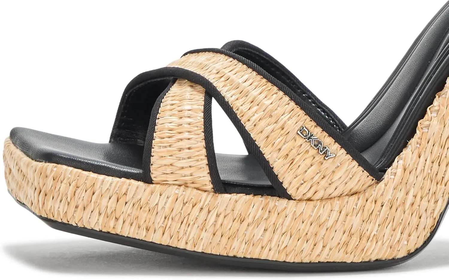 DKNY Women's Linda Platform Ankle Strap Block Heel Heeled Sandal