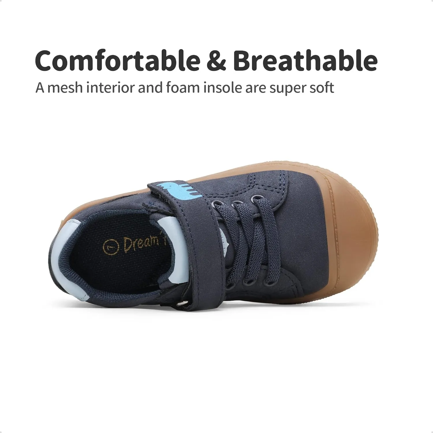 DREAM PAIRS Toddler Boys Girls Sneakers Casual Lightweight Kids Storybook Walking Skate Shoes