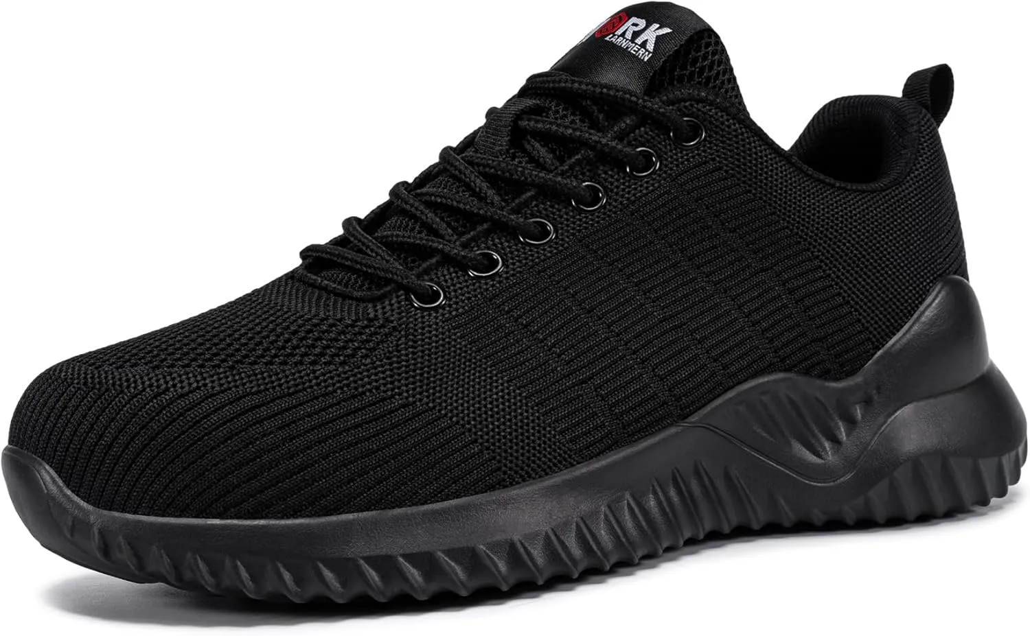 DYKHMILY Steel Toe Shoes for Men Lightweight Work Shoes Comfortable Safety Shoes Air Cushion Construction Shoes