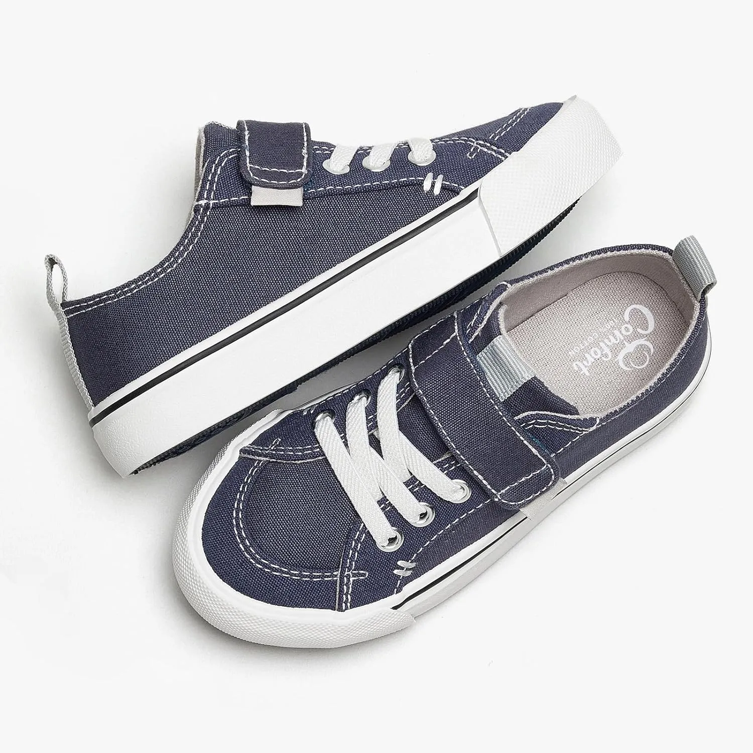 EasyStar Girls Boys Comfort Hook and Loop Closure Shoes Sneakers