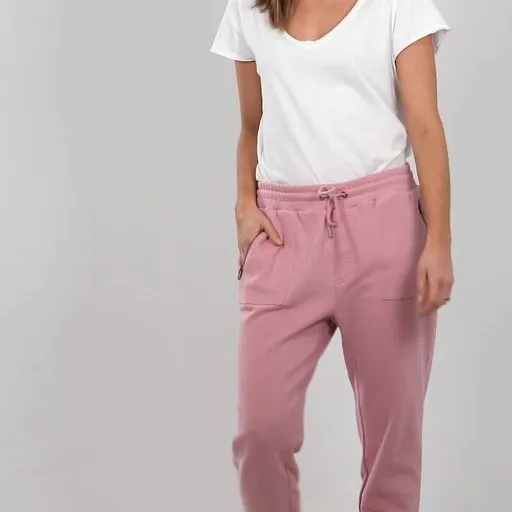 Elm Trackpant Cosy Dusty Pink