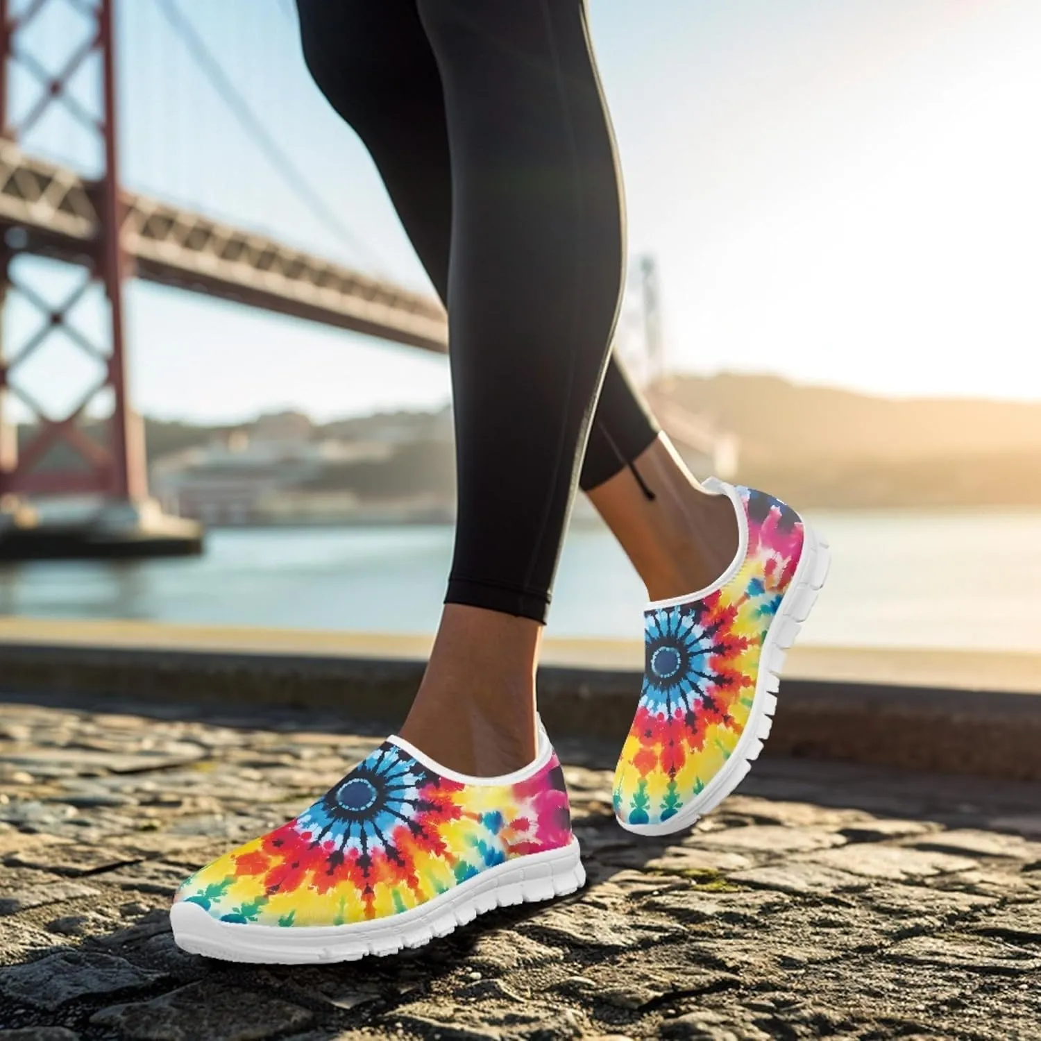 Fashion Design Walking Shoes for Women Comfort Slip on Casual Sneakers Size 5-10.5