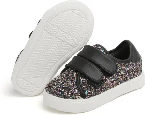 Felix & Flora Toddler/Little Kid Girls Running Shoes Sports Sneakers Princess Casual Glitter Shoes.