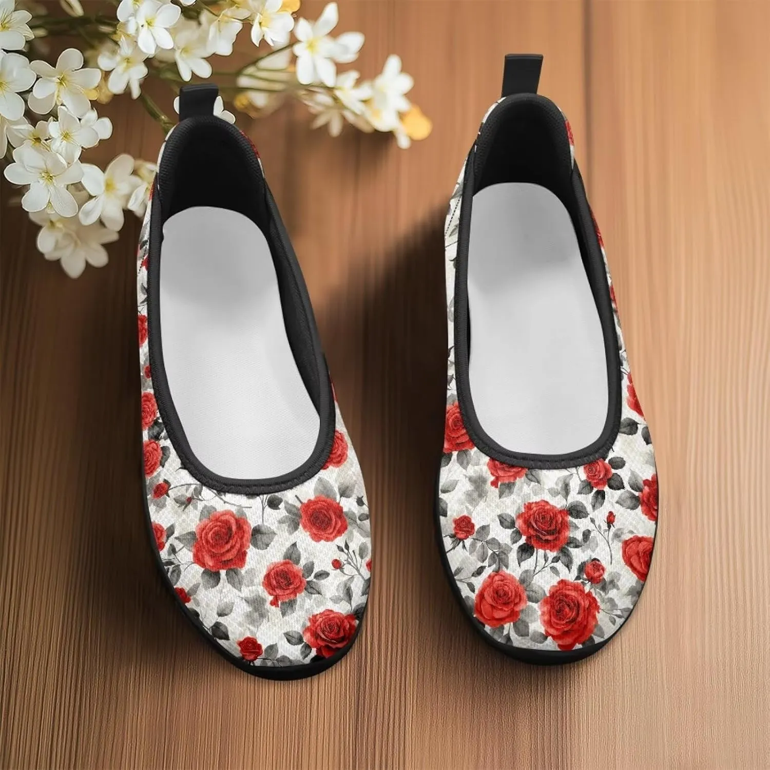 Flat Shoes for Women Dressy Work Round Toe Flats for Women Casual Slip On Shoes
