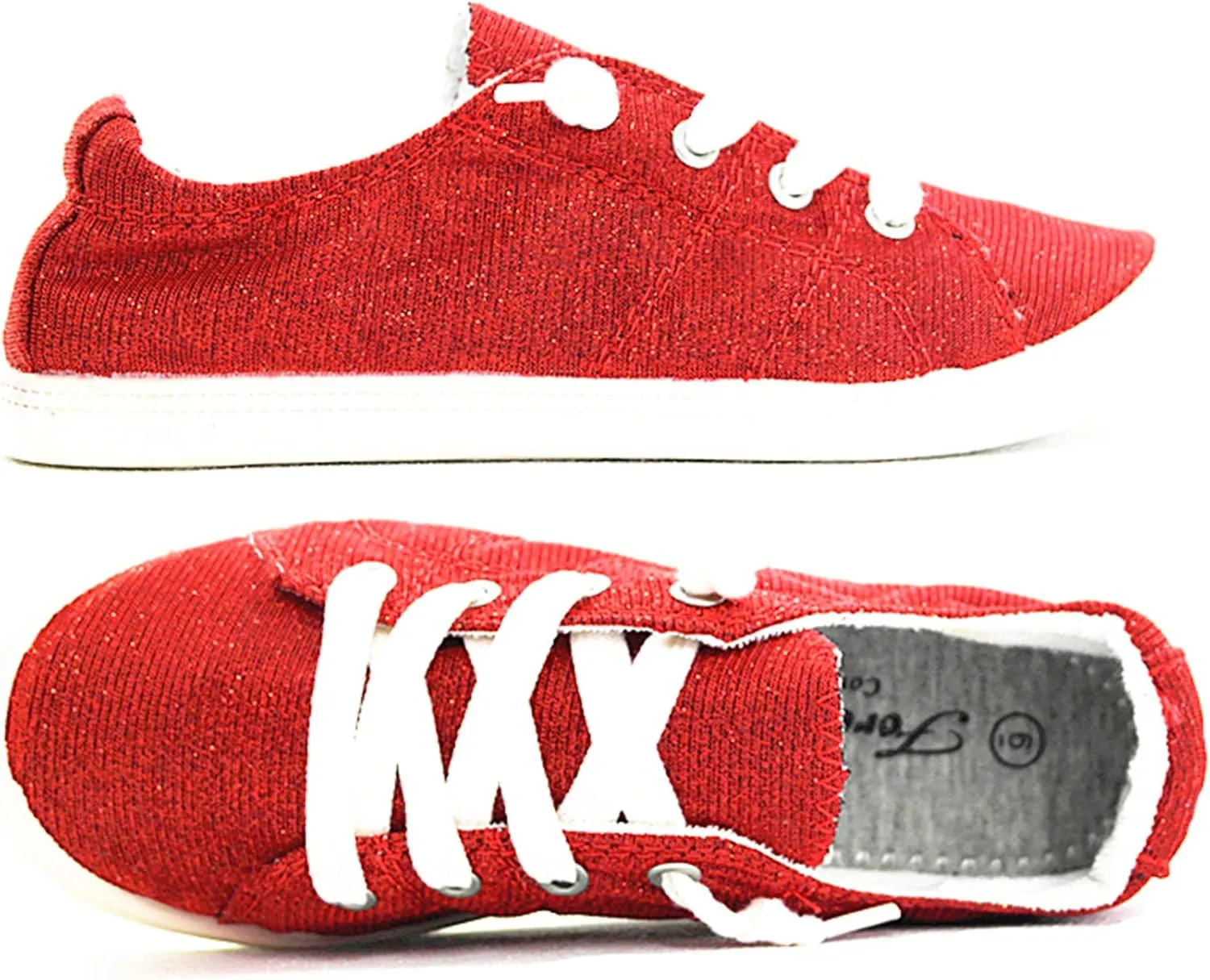 Forever Link Comfort Women's Lace up Casual Street Sneakers Flat Shoes
