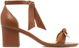 FOWT Lace Up Ankle Strap Sandals for Women Mid Chunky Heeled Pumps Open Toe Strappy Bow Crocodile Pattern Heels Suede&Leather Shoes for Spring Summer Daily Outdoor Size 4-16 US