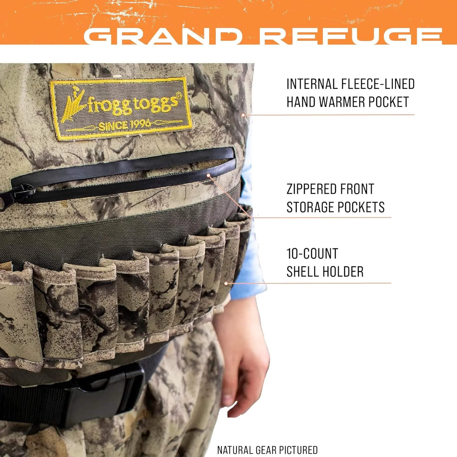 FROGG TOGGS Men's Grand Refuge 3.0 Bootfoot Hunting Wader with removable Insulation Liner