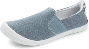 FUNKYMONKEY Shoes for Women, Comfort Low Top Canvas Slip On Sneakers Classic Casual Walking Shoes