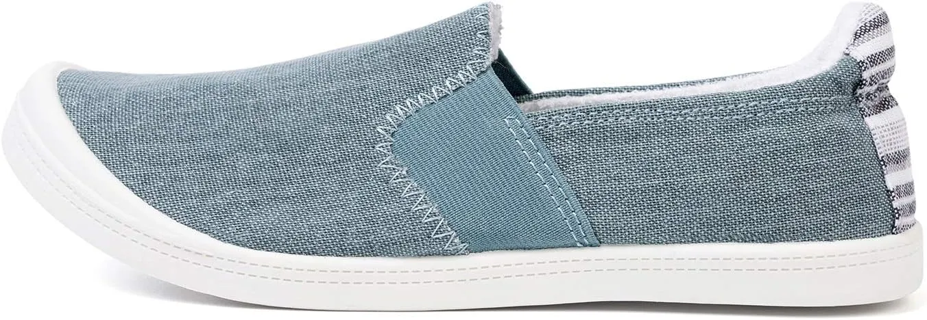 FUNKYMONKEY Shoes for Women, Comfort Low Top Canvas Slip On Sneakers Classic Casual Walking Shoes