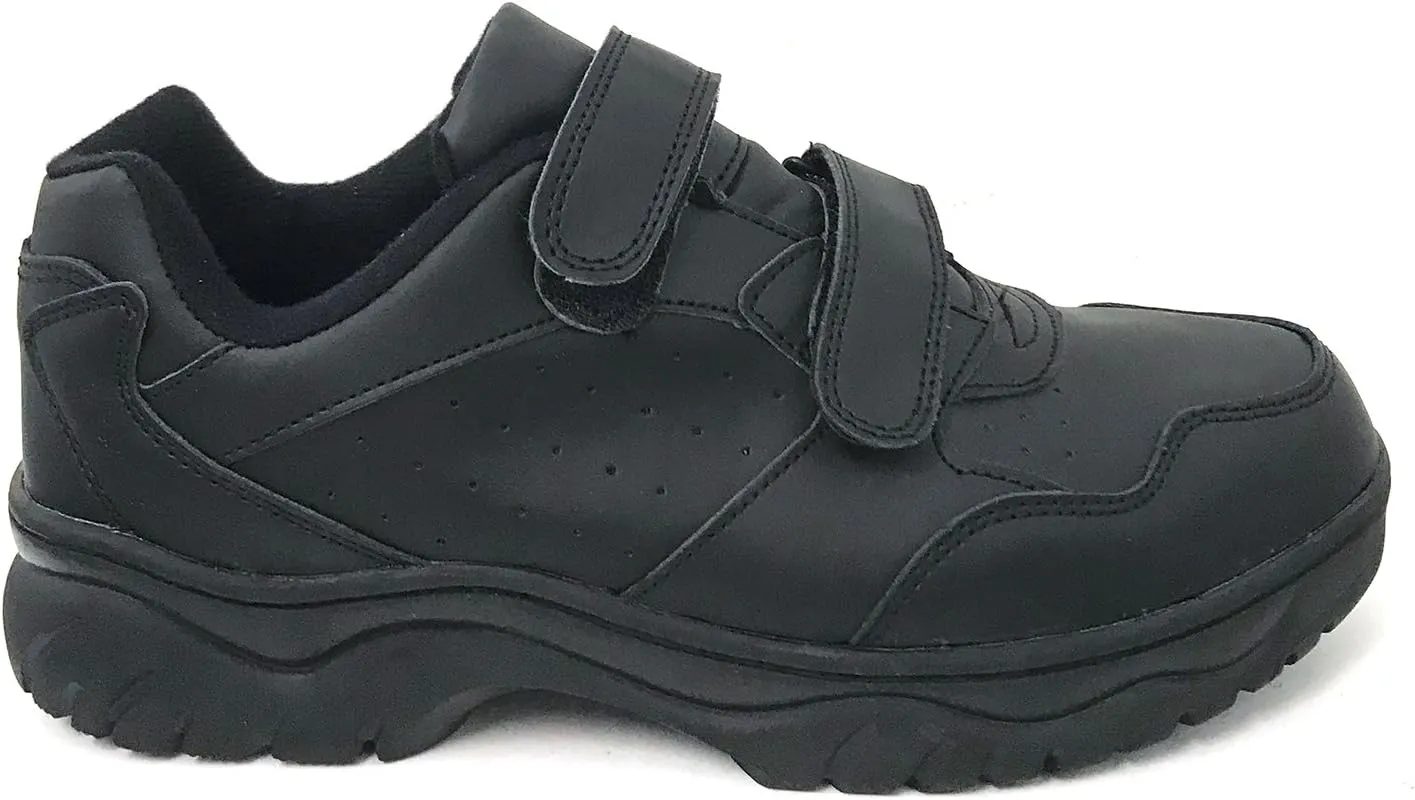 G34S Men's Sneakers Comfort Hook and Loop Work Walking Shoes Width: Wide