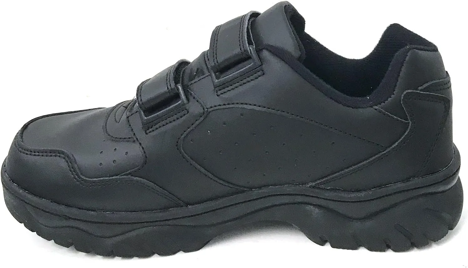 G34S Men's Sneakers Comfort Hook and Loop Work Walking Shoes Width: Wide