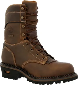 Georgia Boot Men's Amp Lt 600g Insulated Composite Toe Logger BRN 9" Work